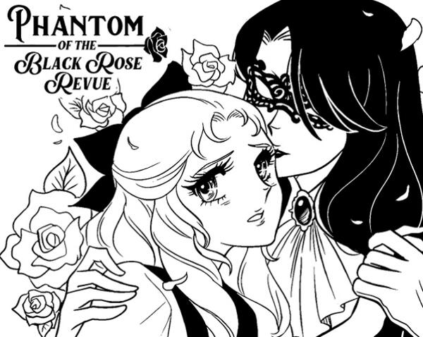Key Art of the Phantom Of The Black Rose Revue